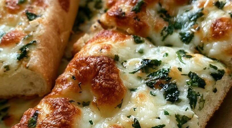 Cheesy Garlic Bread with Herbs