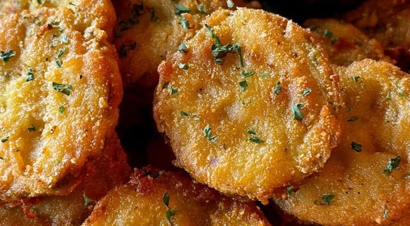 Crispy Fried Green Tomatoes with Remoulade Sauce