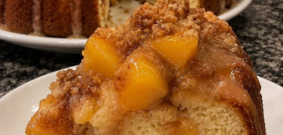 Peach Cobbler Pound Cake