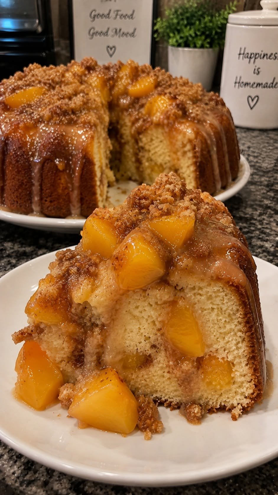 Peach Cobbler Pound Cake