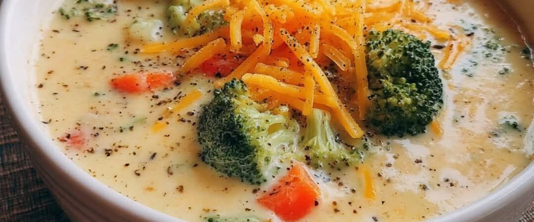 Creamy Broccoli Cheddar Soup Recipe (Easy Homemade Comfort Food)