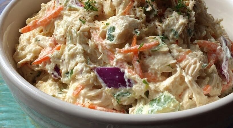 Creamy Shredded Chicken Salad