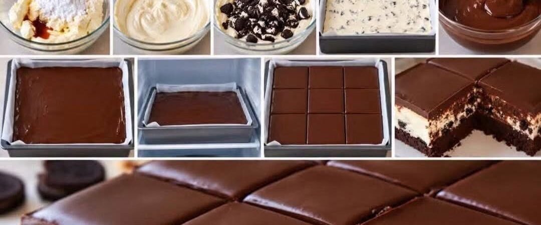 Oreo Chocolate Cheesecake Bars Recipe (Easy No-Bake Dessert)