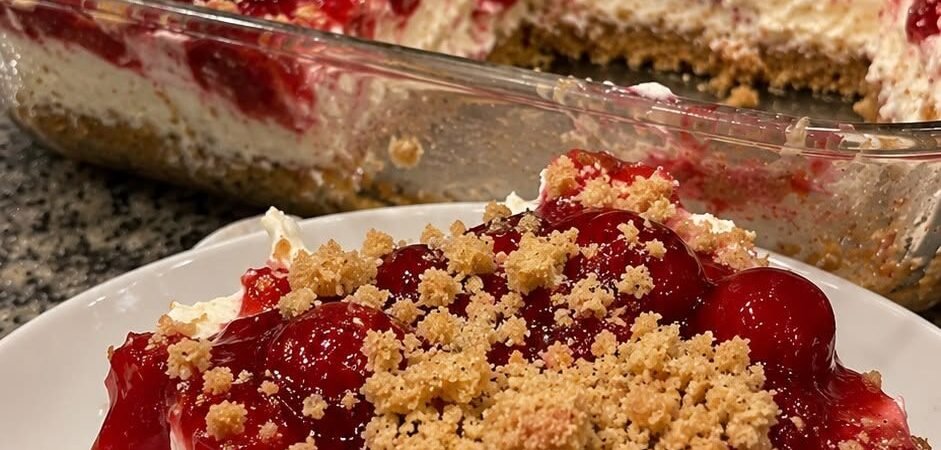 No-Bake Cherry Cheesecake Delight