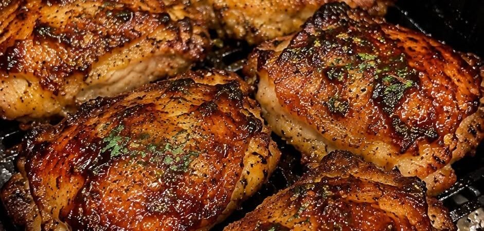 Crispy Air Fryer Chicken Thighs