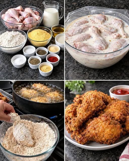 Crispy Fried Chicken Recipe – Juicy, Crunchy & Flavorful
