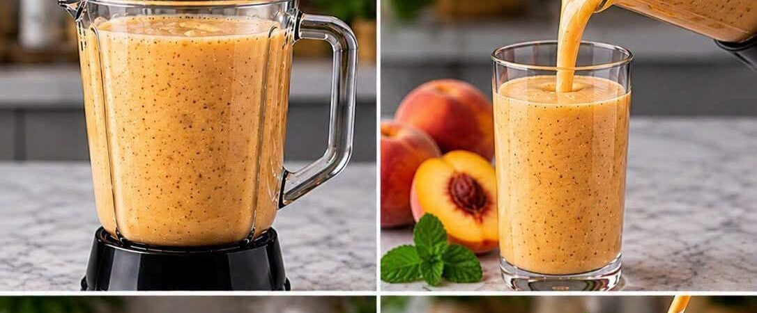 Peach Banana Chia Smoothie