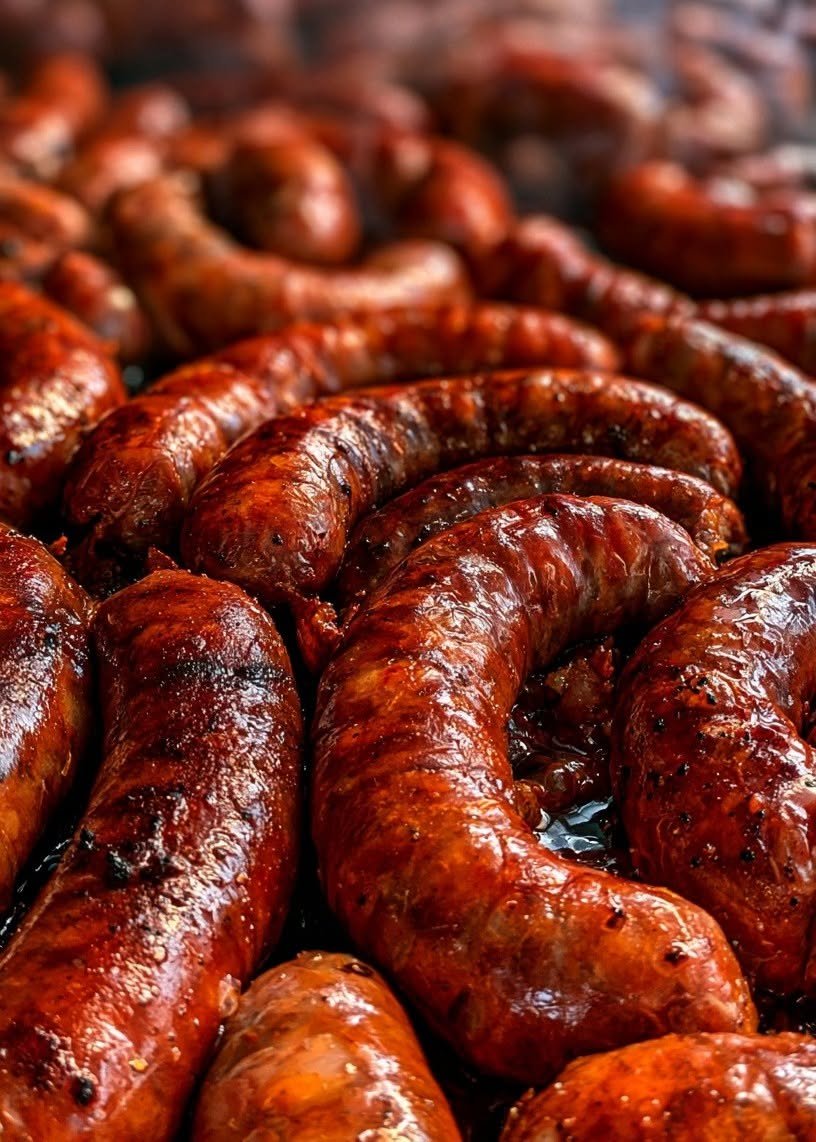 Smoked Sausage Links (Grilled Coiled Sausage)
