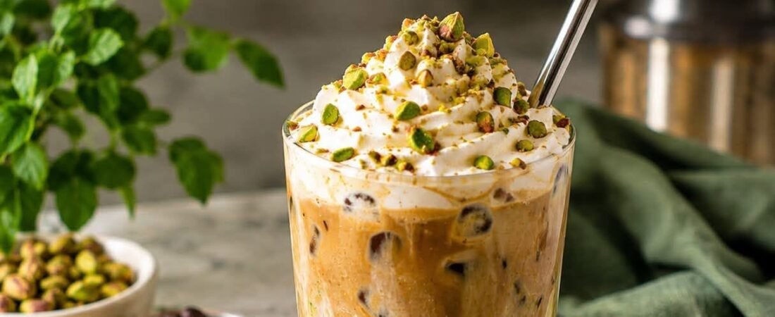 Iced Pistachio Latte Recipe with Espresso