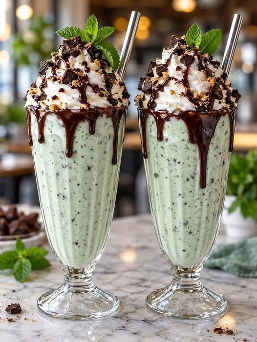 Mint Chocolate Chip Milkshake Recipe