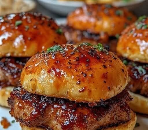 BBQ Glazed Burger Sliders