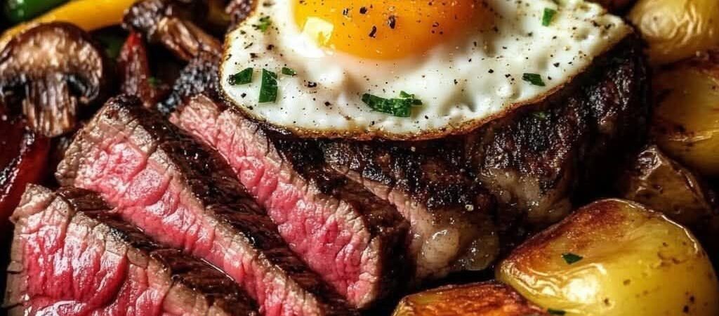 Steak and Eggs with Potatoes: A Hearty Skillet Meal