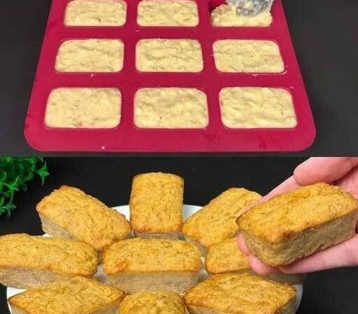 Easy Mini Banana Bread Bars Recipe (Silicone Mold Baked)
