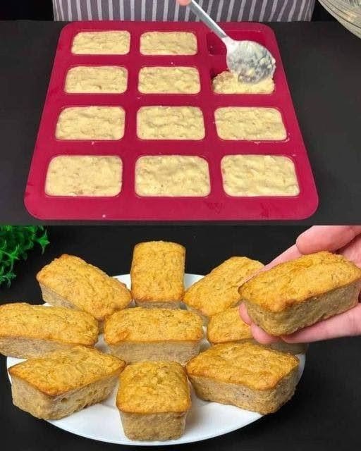 Easy Mini Banana Bread Bars Recipe (Silicone Mold Baked)