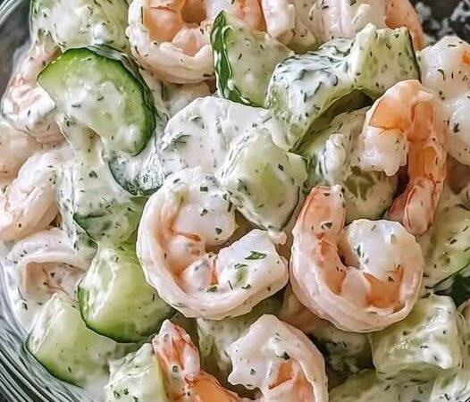 Creamy Cucumber Shrimp Salad Recipe | Quick Low-Carb Meal