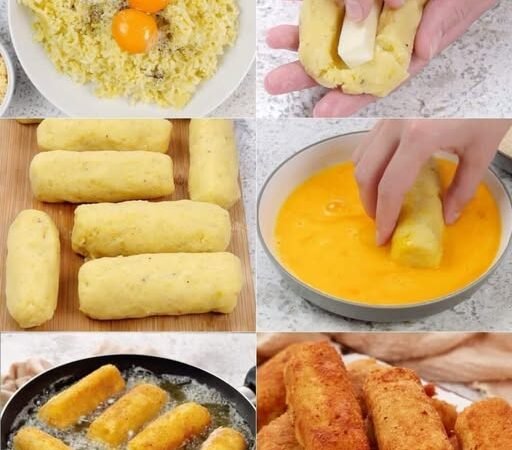 Crispy Cheese-Stuffed Potato Croquettes Recipe
